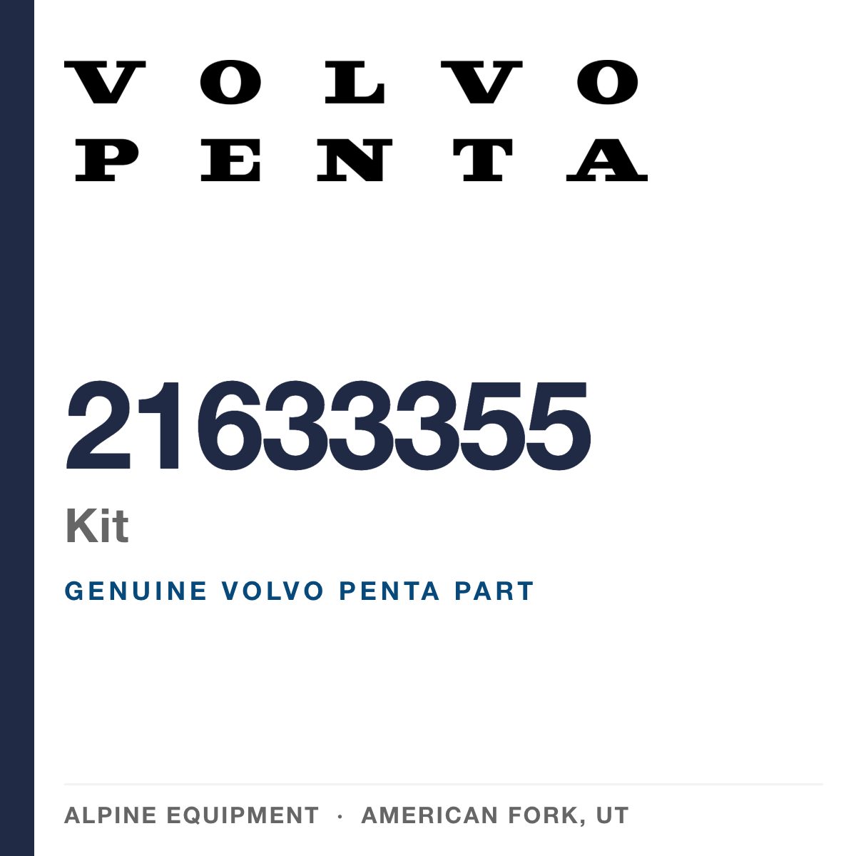 Volvo Penta 21633355 Kit — genuine part from Alpine Equipment, American Fork UT