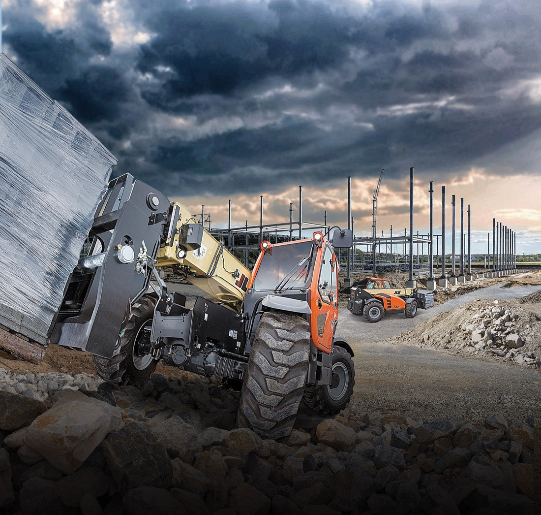 Alpine Equipment telehandler with a Kubota diesel engine working in Utah County