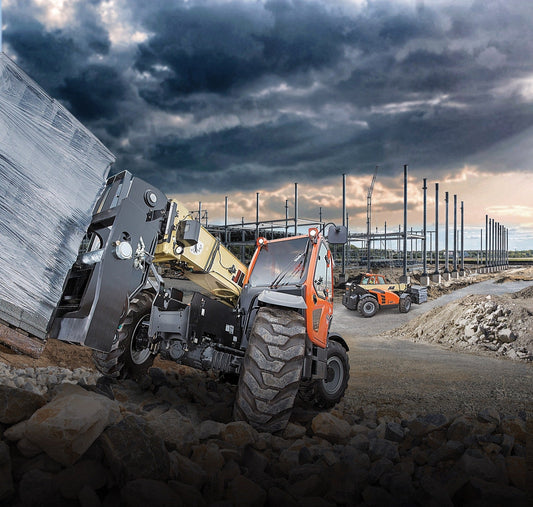 Alpine Equipment telehandler with a Kubota diesel engine working in Utah County