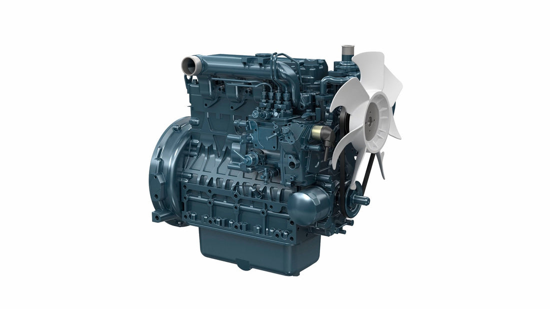 Kubota V2403-M-DI mechanical direct-injection industrial diesel with no aftertreatment fitted