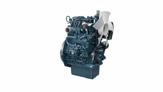 Kubota Z602-E4B 599cc two-cylinder diesel engine used in Hotsy and Landa hot-water pressure washer skids