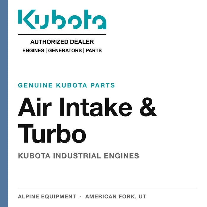 Kubota Air Intake & Turbo Parts — genuine Kubota parts from Alpine Equipment Repair
