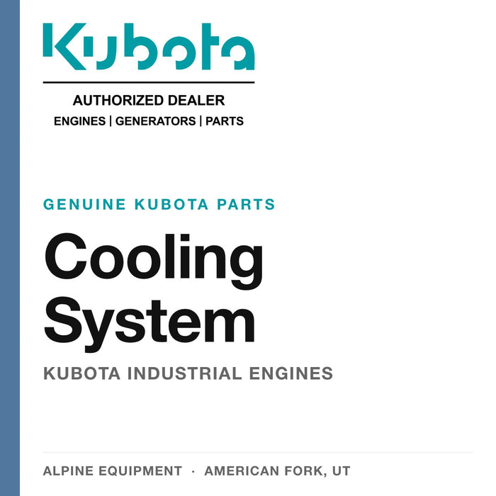 Kubota Cooling System Parts — genuine Kubota parts from Alpine Equipment Repair