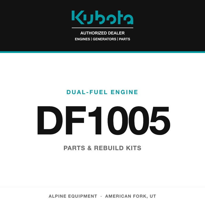 Kubota DF1005 dual-fuel engine — genuine parts from Alpine Equipment Repair