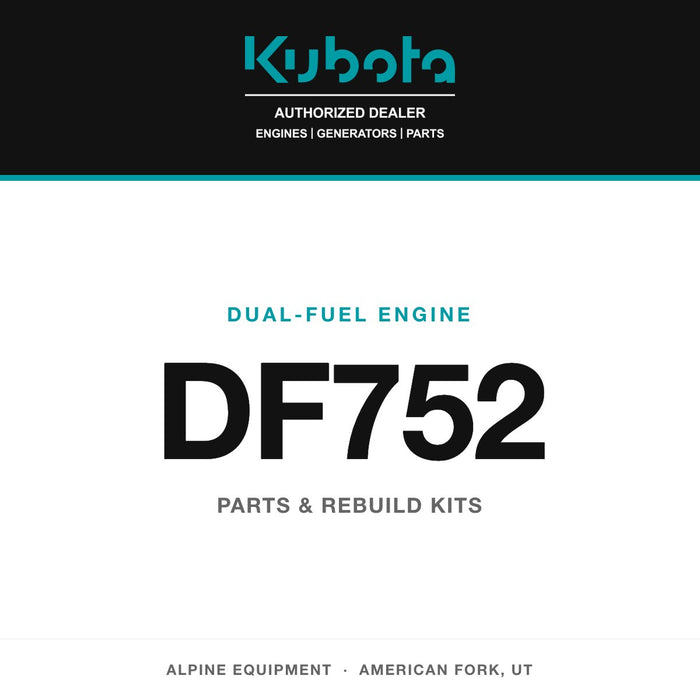 Kubota DF752 dual-fuel engine — genuine parts from Alpine Equipment Repair