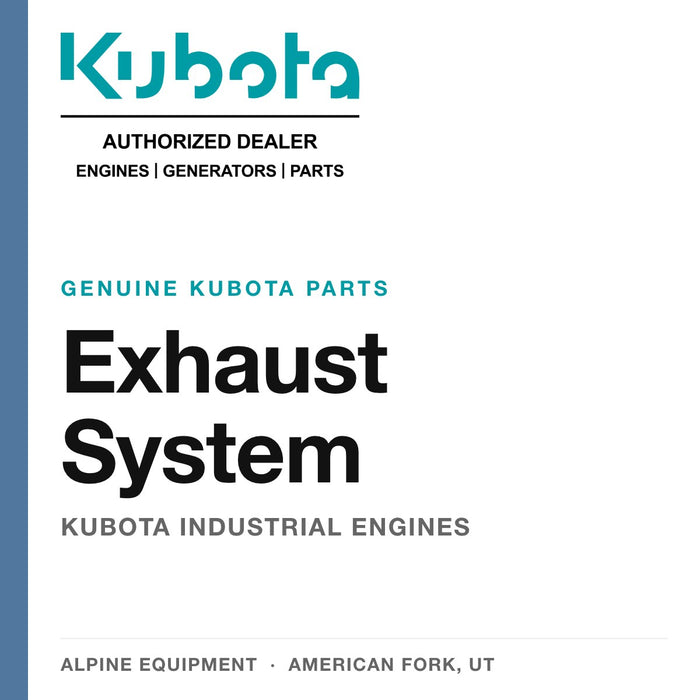 Kubota Exhaust System Parts — genuine Kubota parts from Alpine Equipment Repair