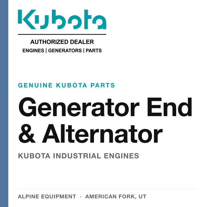 Kubota Generator End & Alternator Parts — genuine Kubota parts from Alpine Equipment Repair