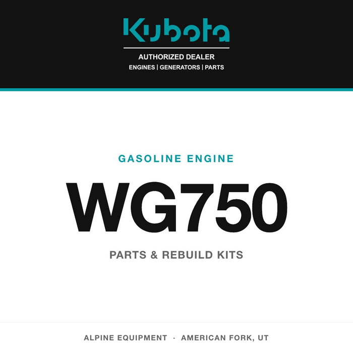 Kubota WG750 gasoline engine — genuine parts from Alpine Equipment Repair