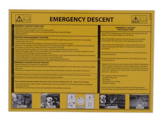 081226GB | DECAL,MANUAL DECENT GB