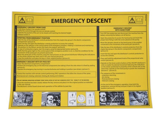 081229GB | DECAL,MANUAL DECENT GB