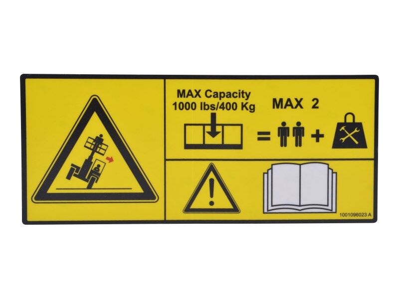 1001096023 | DECAL,PLATF. CAP