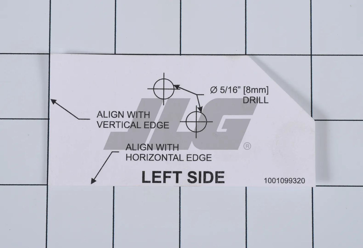 1001099320 | DECAL,SERVICE TEMPLATE