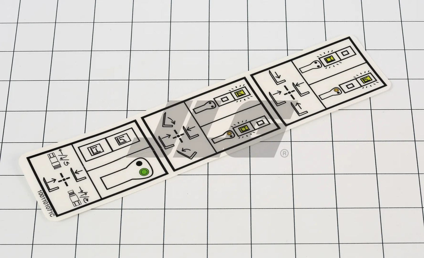 1001101071 | DECAL,JOYSTICK INSTRUCTIONAL