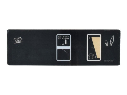 1001107849 | DECAL,PLATFORM DISPLAY