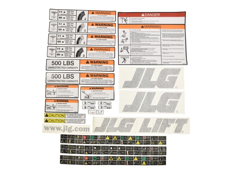 1001108718 | KIT,PLATFORM DECALS 600A-600S