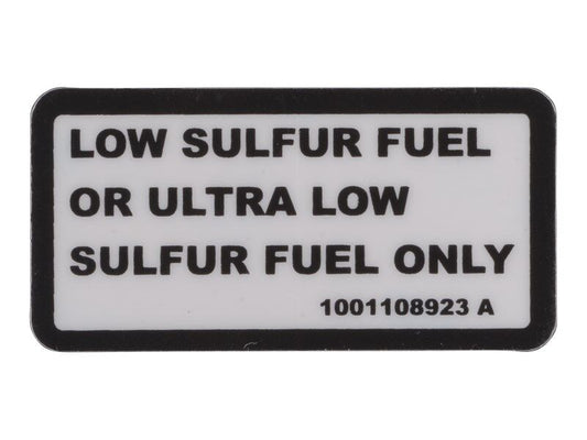 1001108923 | DECAL,LOW SULFUR