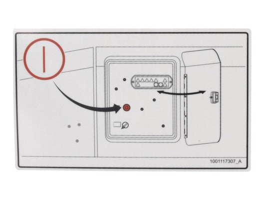1001117307 | DECAL, EMERGENCY STOP