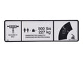 1001121805 | DECAL,MAX CAP. 500LBS/227KG