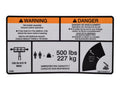 1001121816 | DECAL,WARNING, MAX CAP.ENG/FRE