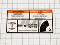 1001121821 | DECAL,WARNING, MAX CAP.