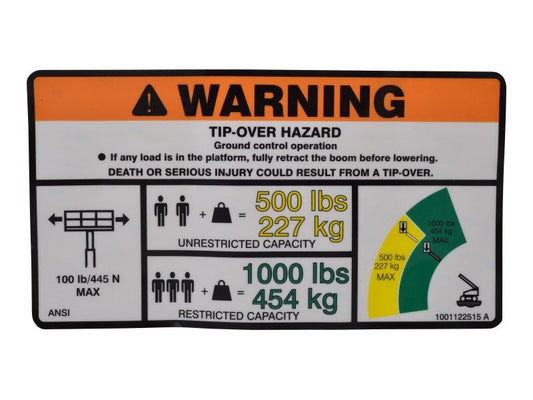 1001122515 | DECAL,WARNING DUAL CAP.