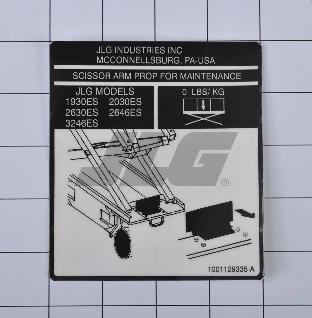 1001129335 | DECAL,ES SERVICE PROP