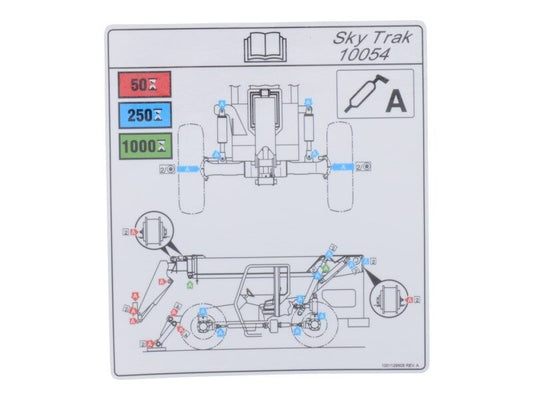 1001129508 | DECAL,LUBRICATION CHART 10054