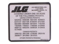 1001131271 | DECAL,PATENT, TELEHANDLERS