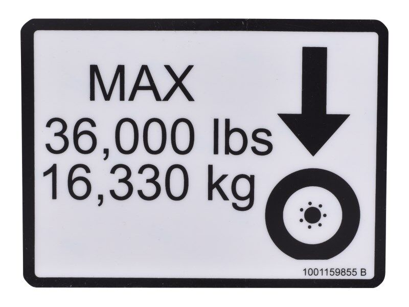 1001159855 | DECAL,MAX TIRE LOAD