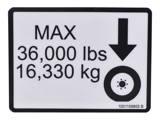 1001159855 | DECAL,MAX TIRE LOAD