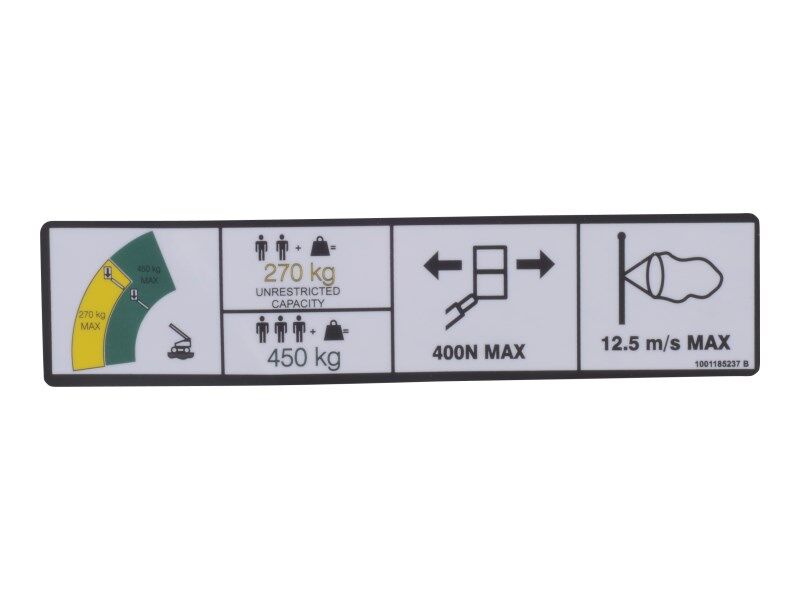 1001185237 | DECAL,DUAL CAP (CE)