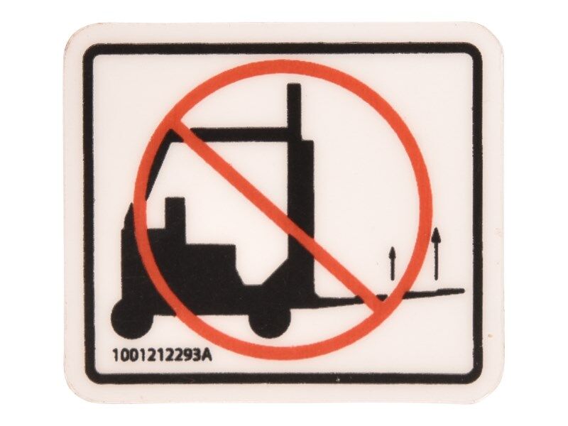 1001212293 | DECAL,NO FORKLIFT