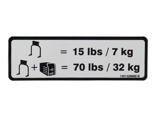 1001228988 | DECAL,WEIGHT