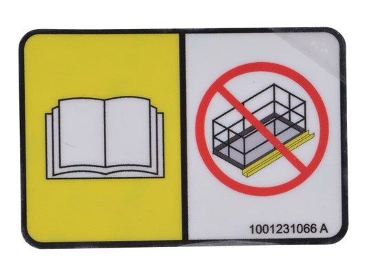 1001231066 | DECAL,NO PANEL CARRIER ALLOWED