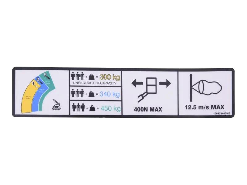 1001234439 | DECAL,WARNING HI-CAP. (CE)