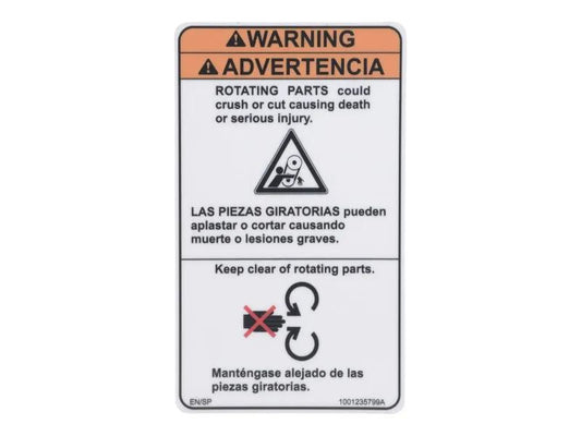 1001235799 | DECAL,MOVING PARTS (SPAN)