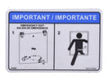 1001237845 | DECAL,REAR WINDOW ENTRY/EXIT