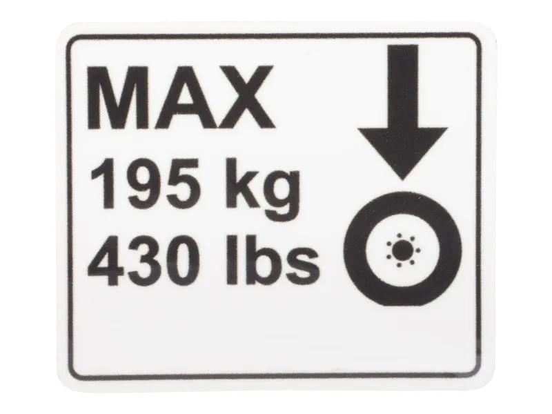 1001243758 | DECAL,WHEEL LOAD