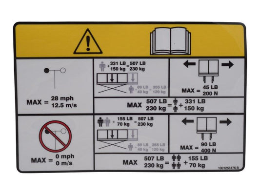 1001256176 | DECAL,CAPCITY INDOOR/OUTDOOR