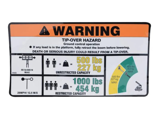 1001257230 | DECAL,WARNING DUAL CAP.(ANSI)