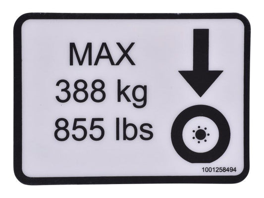 1001258494 | DECAL,WHEEL LOAD
