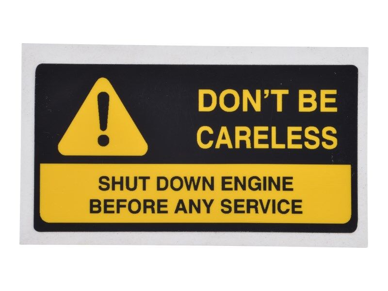 10121319 | DECAL, DON'T BE CARELESS -