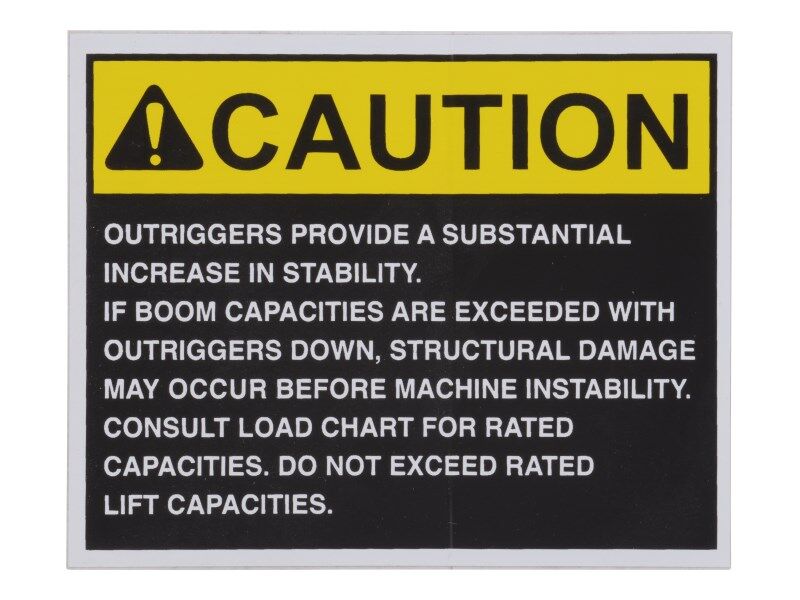10139033 | DECAL, OUTRIGGER CAUTION -