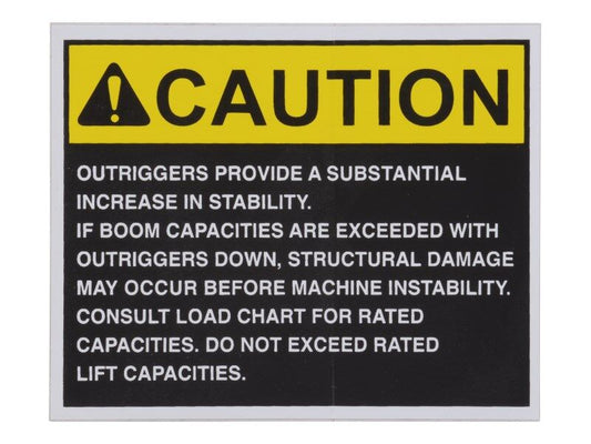 10139033 | DECAL, OUTRIGGER CAUTION -