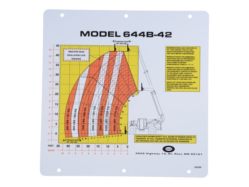 10239039 | FLIP CARD, MODEL 644B-42 LOAD