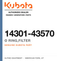Genuine Kubota o ring,filter, part number 14301-43570 — Alpine Equipment