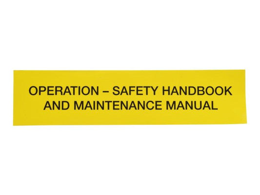 1700157 | DECAL, SAFETY HANDBOOK