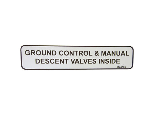1700583 | DECAL, GND CONTROL LOC. BROWN