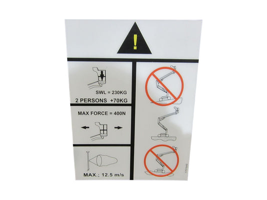 1701649 | DECAL, CAPACITY