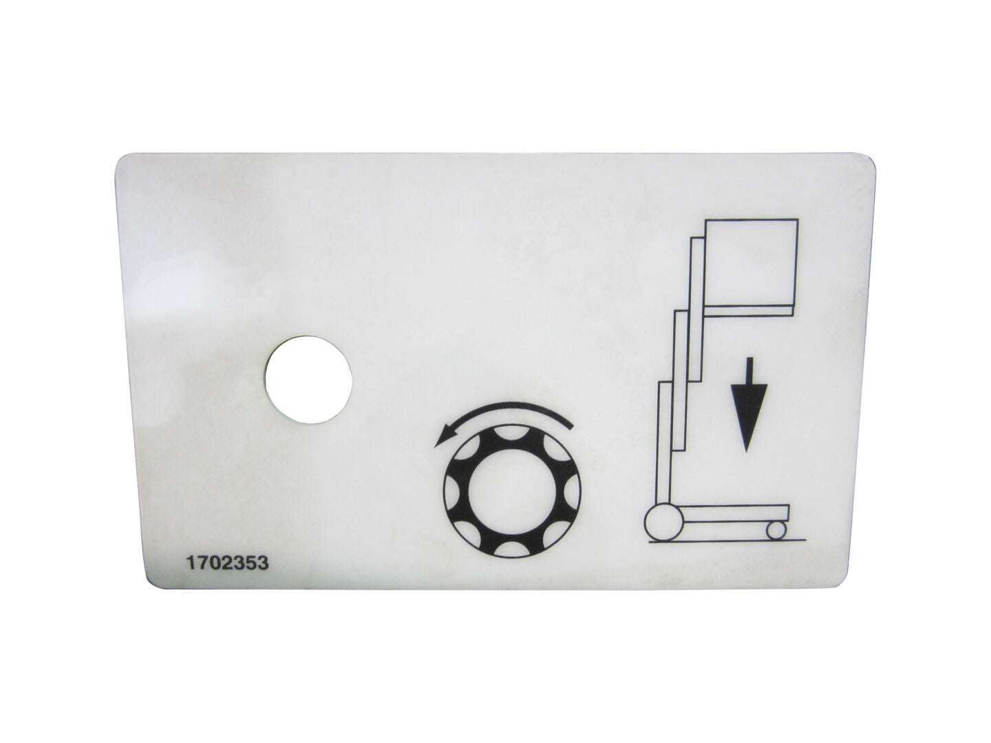 1702353 | DECAL, (MANUAL DESCENT)